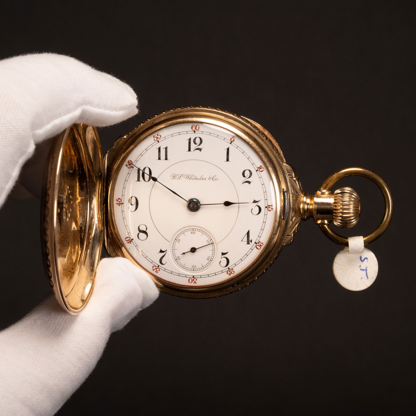 Dp Whitaker & Co Gold Pocket Watch Hunter Case Auction