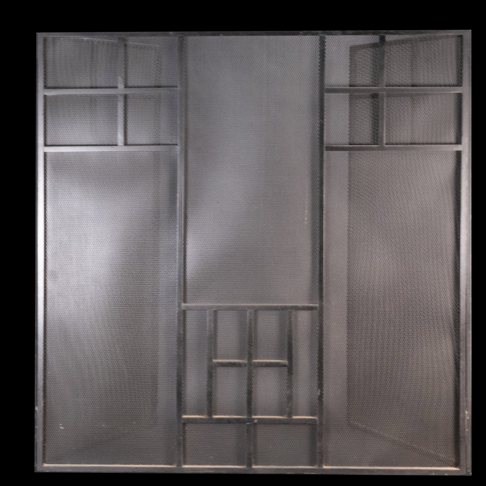 Frank Lloyd Wright Fireplace Screen: Frank Lloyd Wright Art Deco Style 3 Panel Fireplace Screen Folding Wrought Iron Mission Style 50" L 30" H Arts & Crafts in Overall Good Condition gustav stickley albert paley bertil vallien george nel