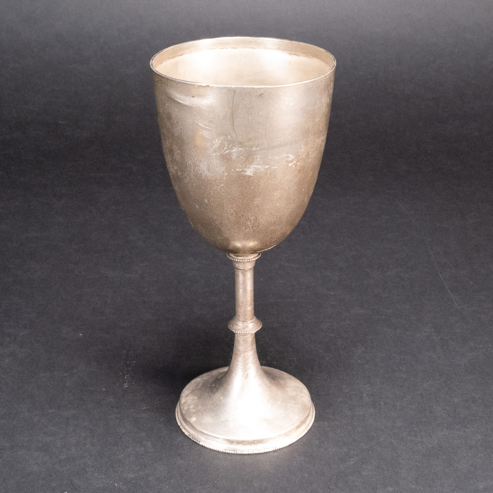 English Georgian Sterling Silver Large Chalice By Mappin & Webb Auction