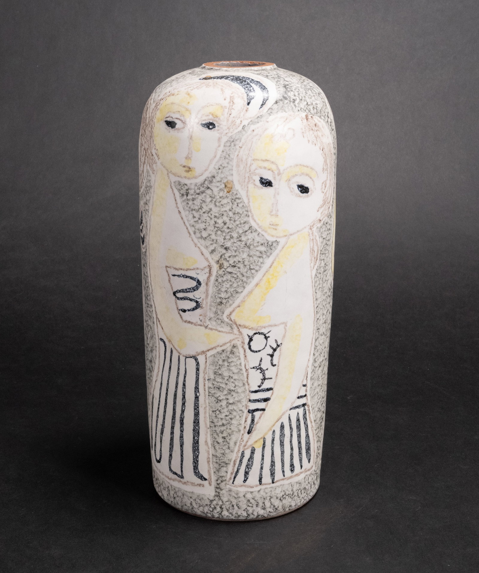 Marcello Fantoni ( Italy 1915-2011) Mid-20th C Ceramic Vase (1 of 4)