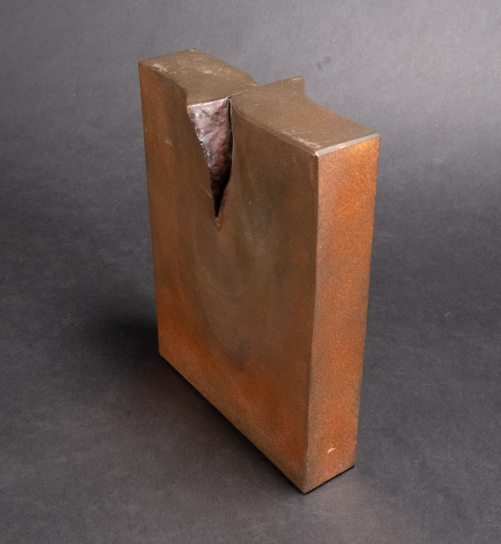 Art & Crafts Mid Century Modern Metal Sculpture Signed illegible (1 of 8)