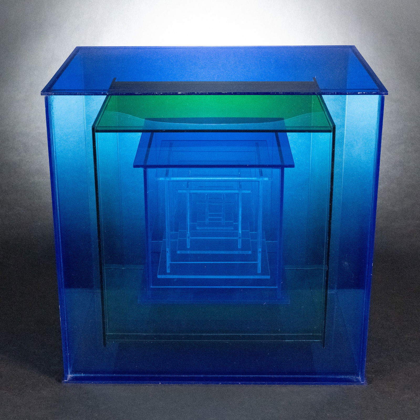 Victor Vasarely Op Art 3D Lucite Sculpture Signed (1 of 6)