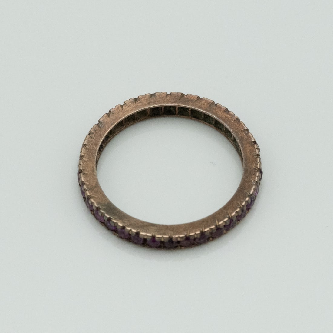 Vintage 14k Gold Ruby Eternity Band Ring (1 of 4)