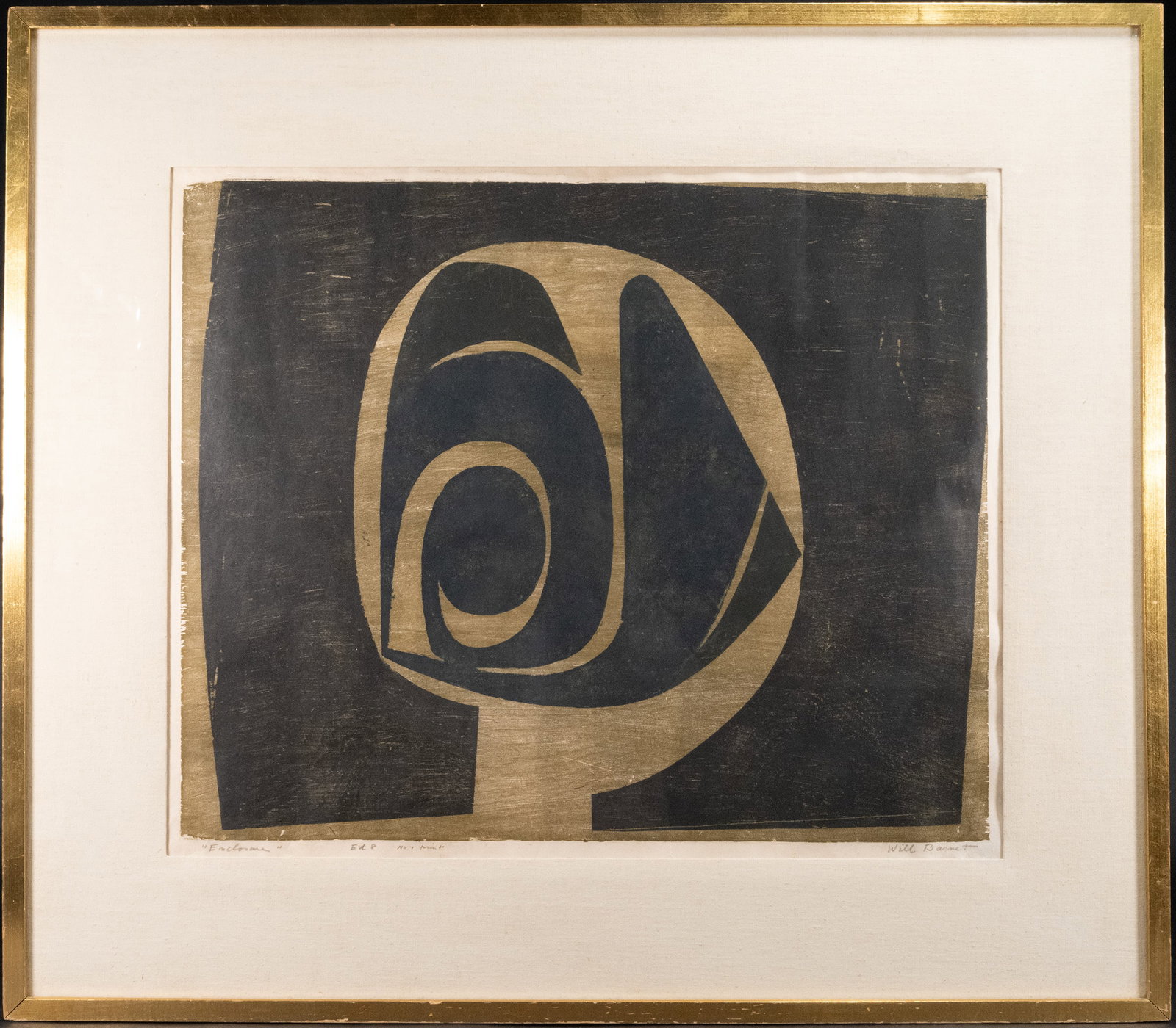 Will Barnet (American 1911- 2012) "Enclosure" Signed (1 of 5)