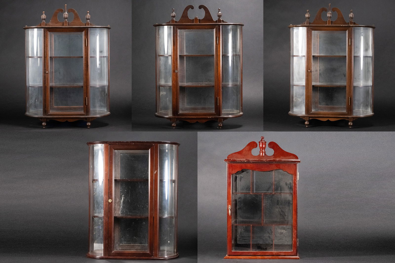 Bombay Co. Cherry Finish Curio Cabinet 68