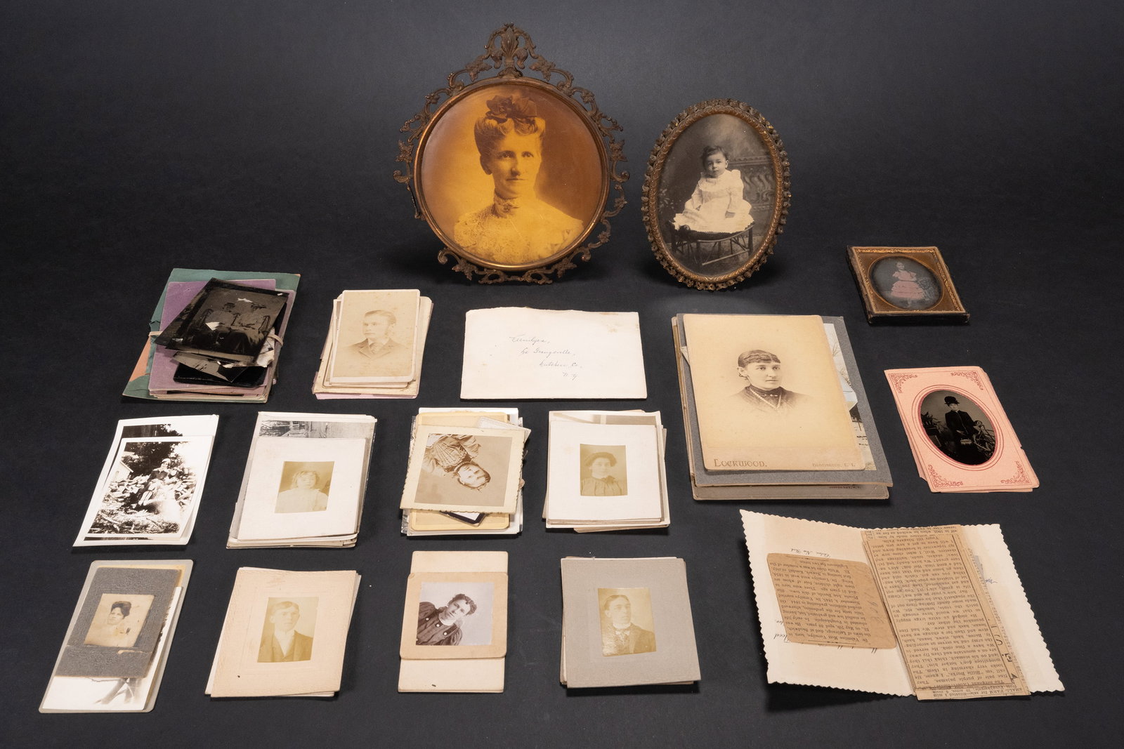 1800s Tintype & Cabinet Card Photo Lot Varied Subjects (1 of 4)