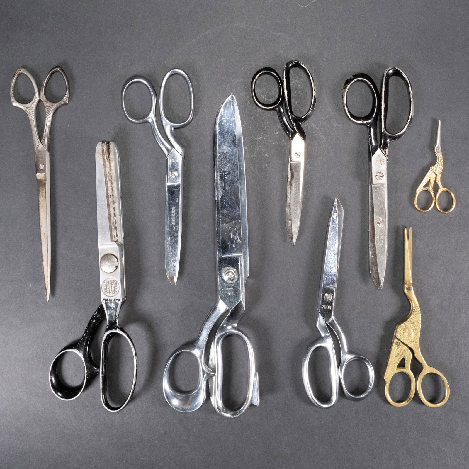 Barber Scissor Collection Lot Tailors Sewing (1 of 12)