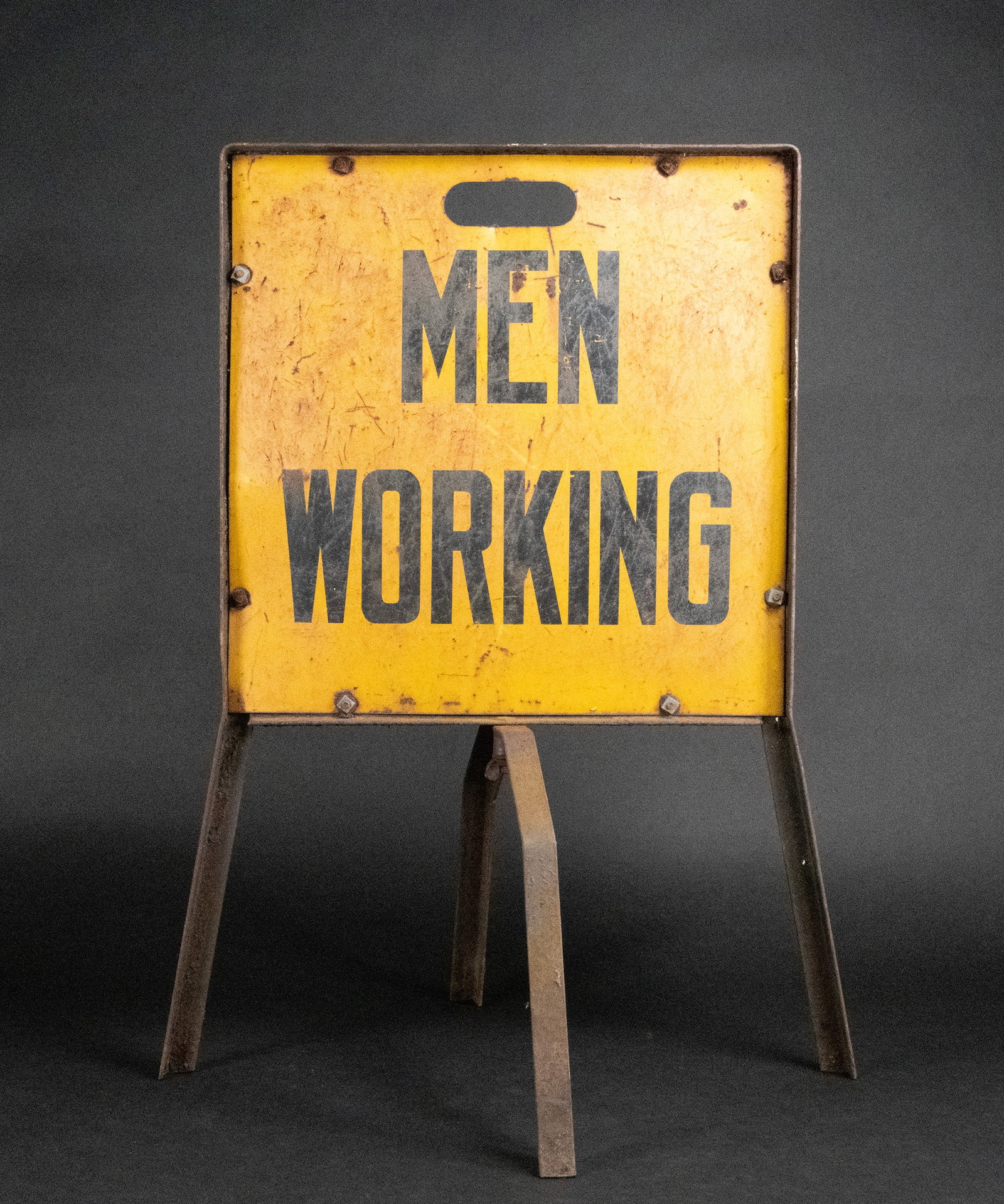Vintage Stop Men Working Sign (1 of 3)