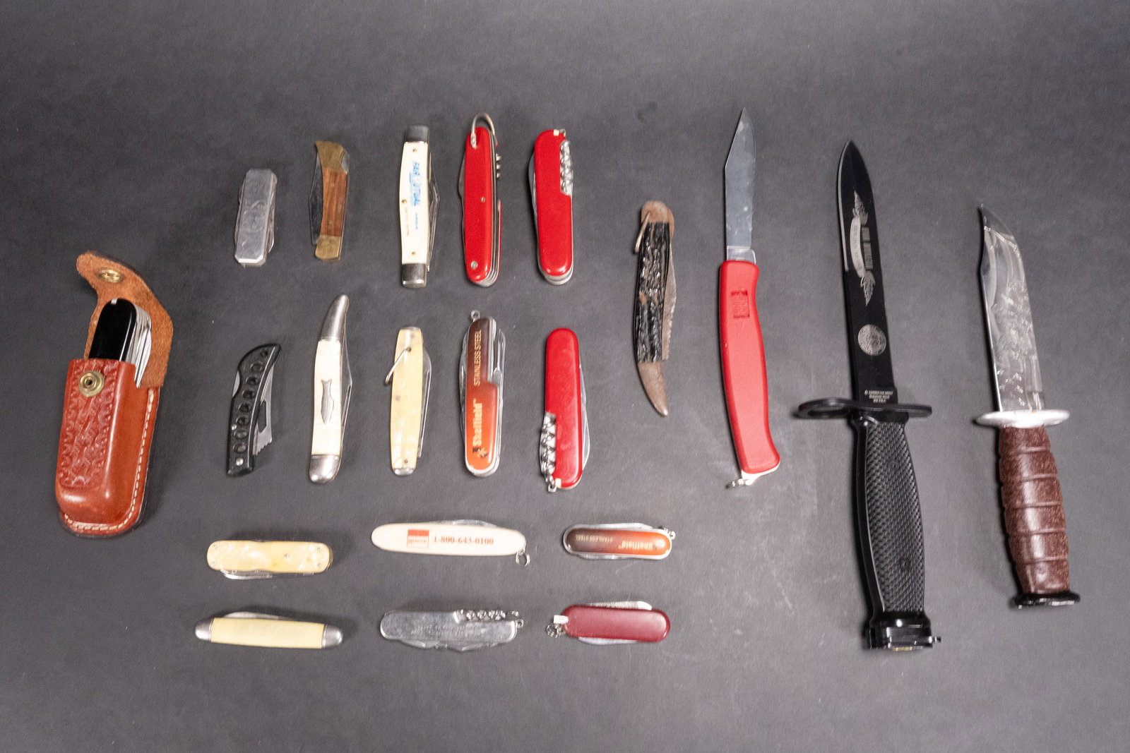 Pocket Knife Collection Lot Foldable Fixed Blade Bayonet etc (1 of 7)