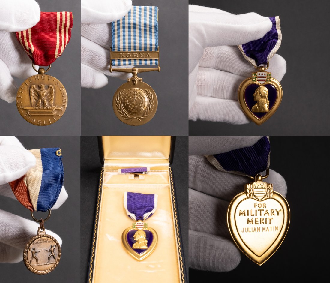 WWII B17 Navigator Airman MIA Casualty Purple Heart Group Lot Medals Photos Documents Diary etc (1 of 18)