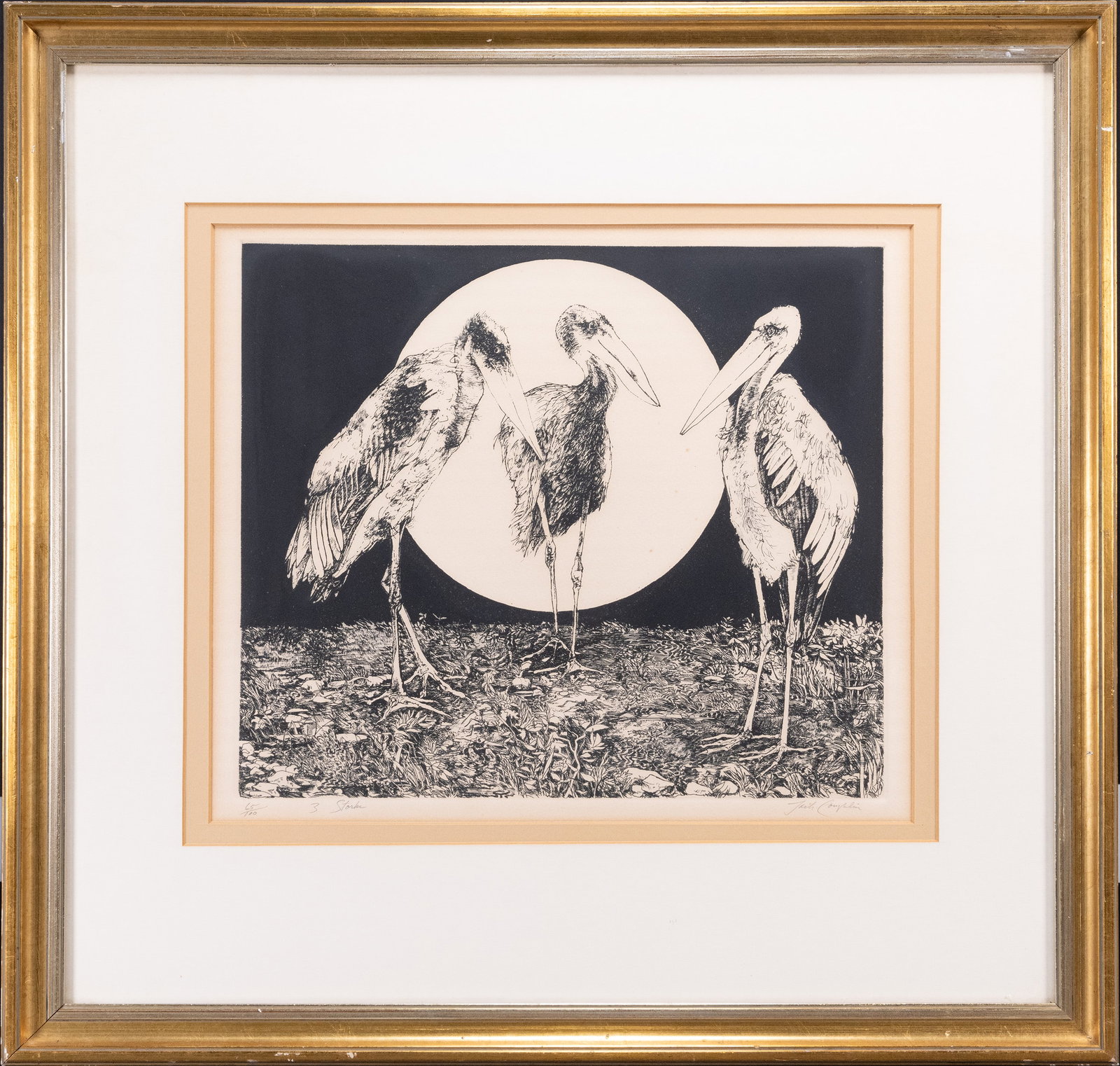 Jack Coughlin ( America b. 1932) 3 Storks (1 of 5)