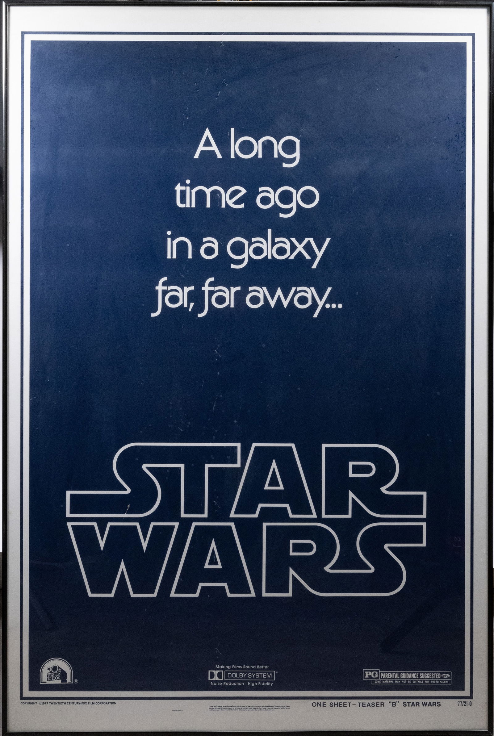 1977 Star Wars Teaser "B" Framed Movie Poster (1 of 4)