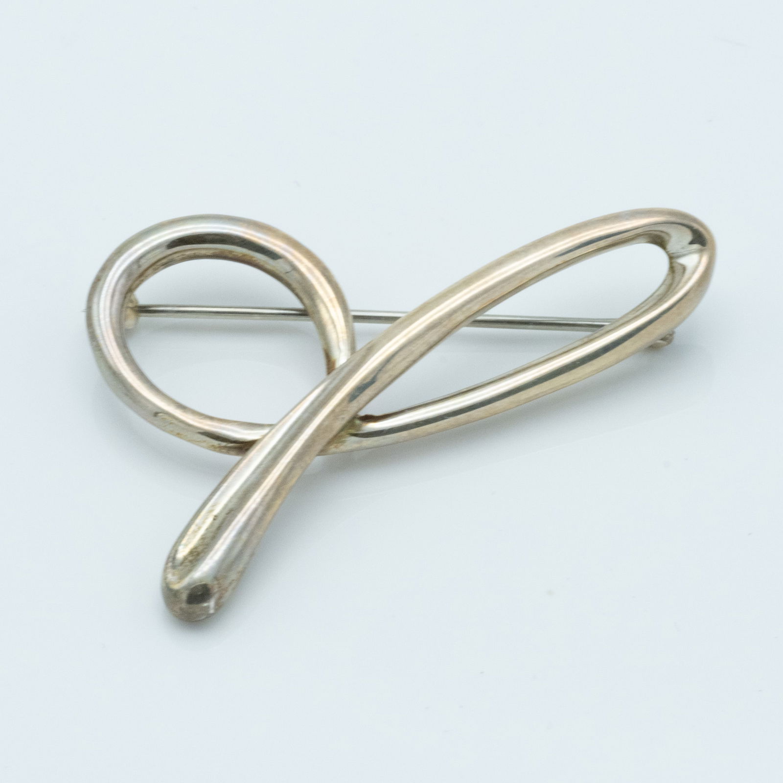 Tiffany & Co. Sterling Silver Elsa Peretti "D" Pin (1 of 4)