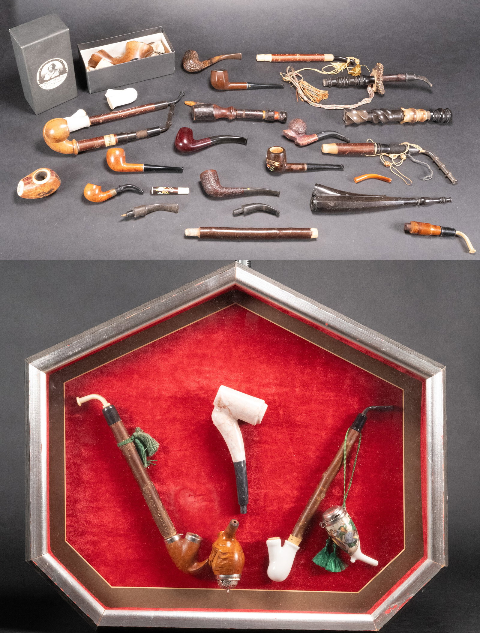 Vintage Tobacco Pipe Collection Group Lot  Dunhill White Spot etc (1 of 11)