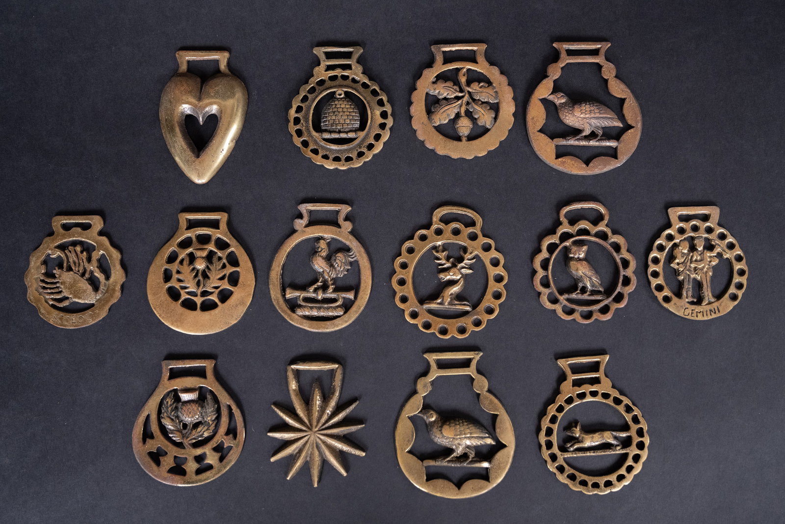 Antique Bronze Horse Bridle Collection Group Lot (1 of 15)