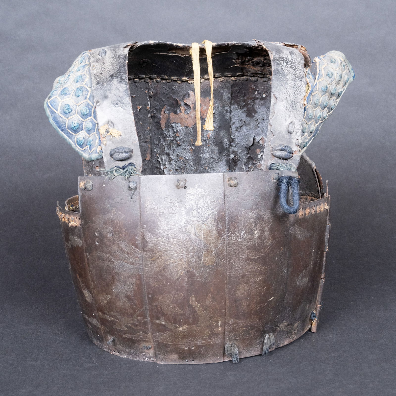 18th c. Japanese Samurai Armor Edo Period Damascus Steel (1 of 7)