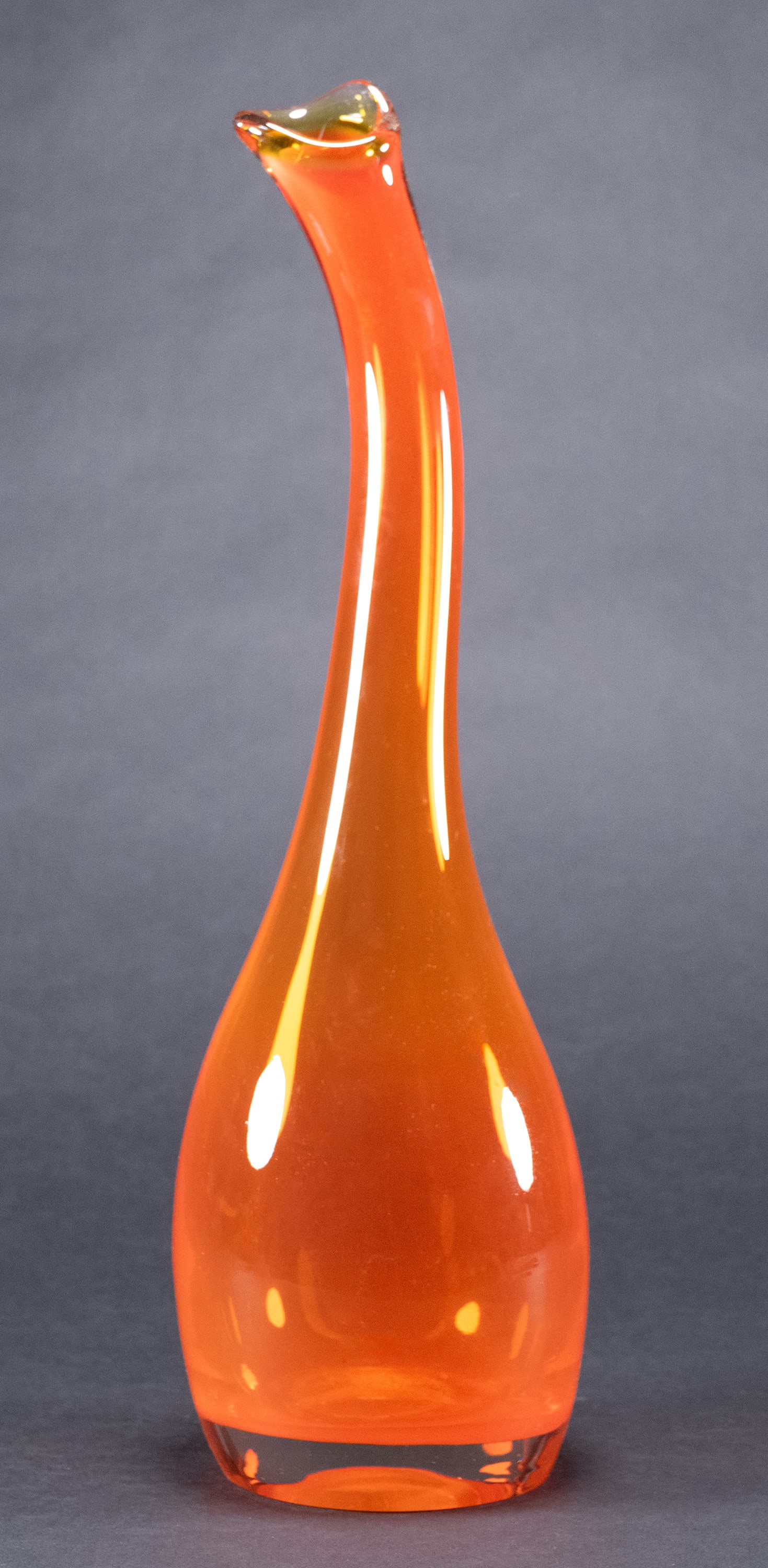 Mid Century Modern Murano Amberina Art Glass Vase (1 of 7)