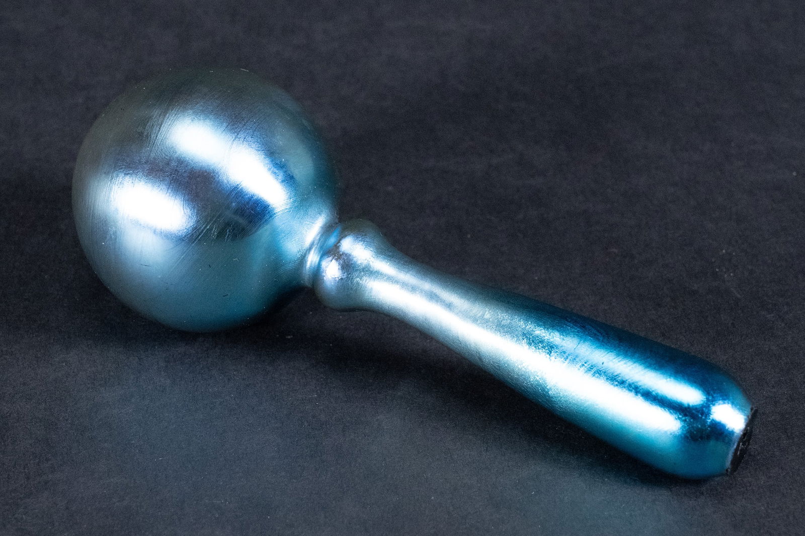 Steuben Blue Aurene Iridescent Art Glass Stocking Darner (1 of 4)