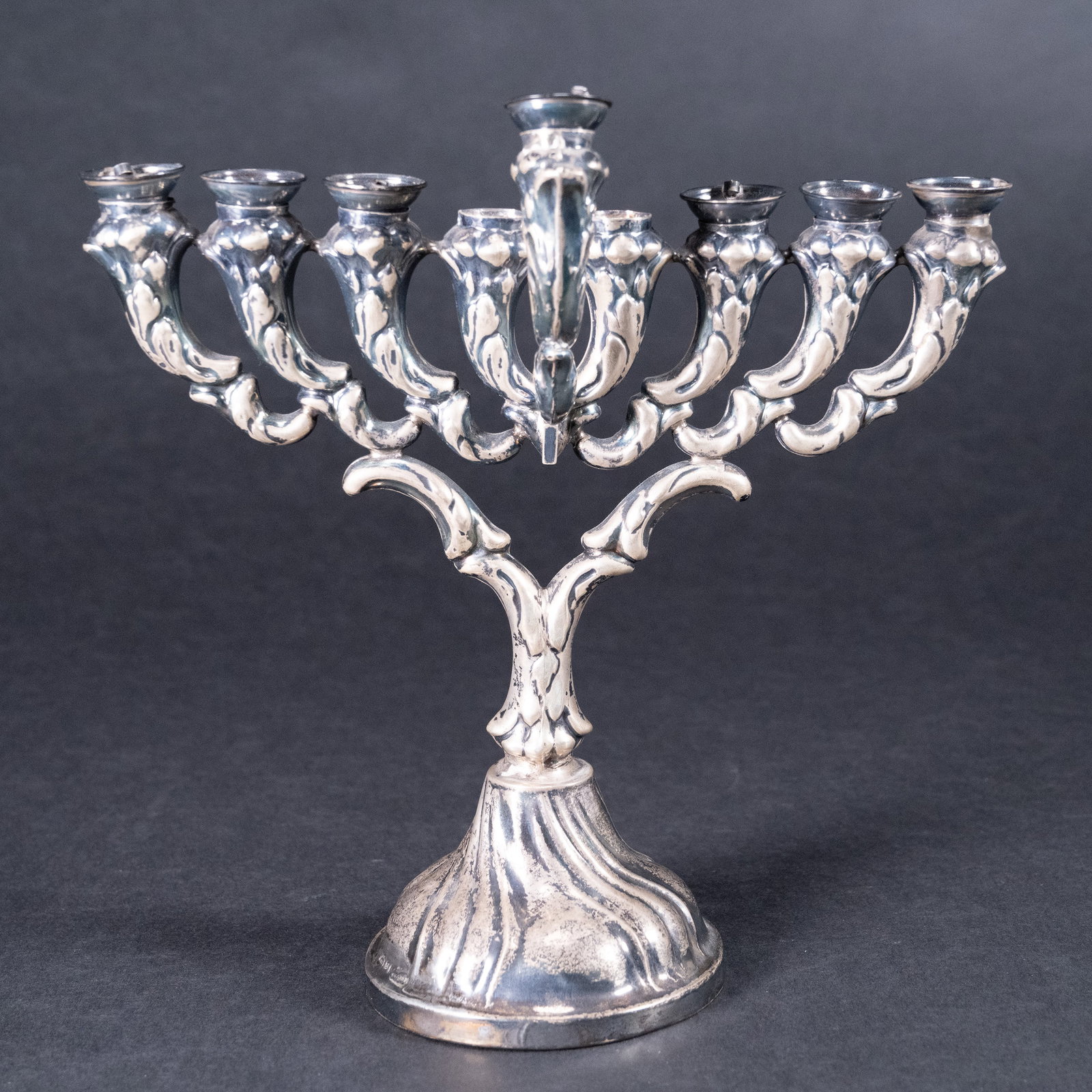 Judaic Hazorfim Sterling Silver Hanukkah Menorah (1 of 6)