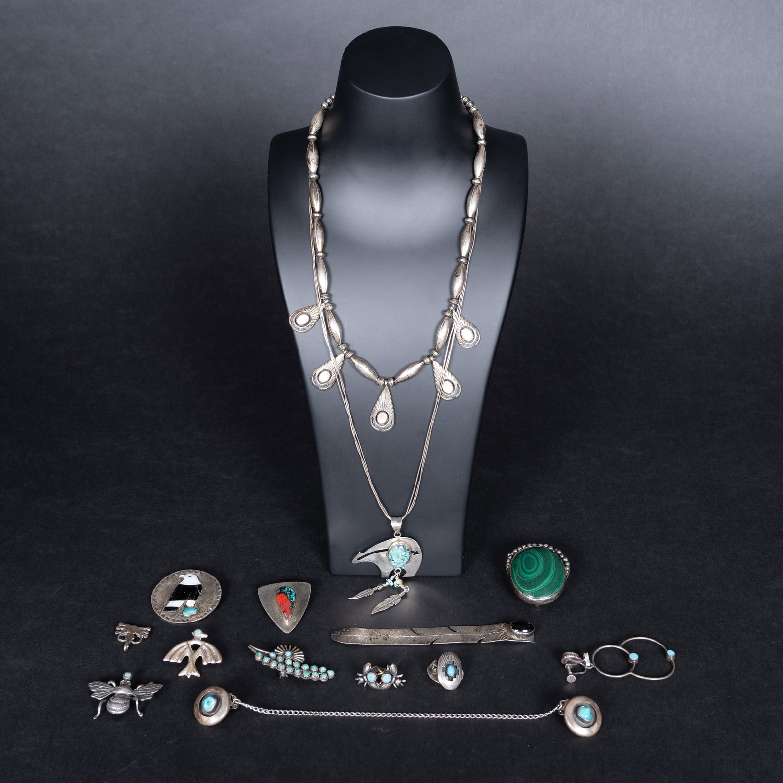 Native American Navajo Sterling Silver Jewelry Collection Group Lot (1 of 19)