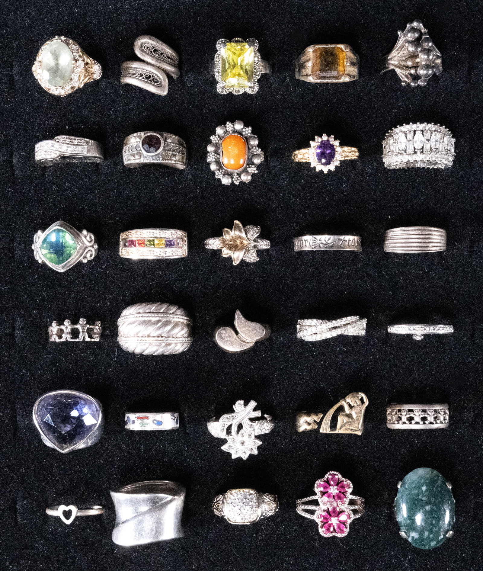 Sterling Silver Ring Collection Grouping (1 of 3)
