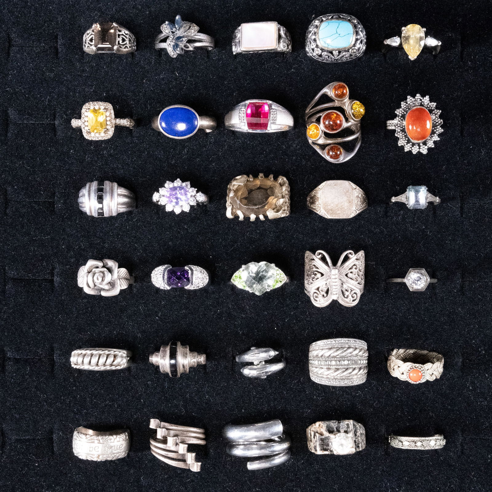 Sterling Silver Ring Collection Grouping (1 of 5)