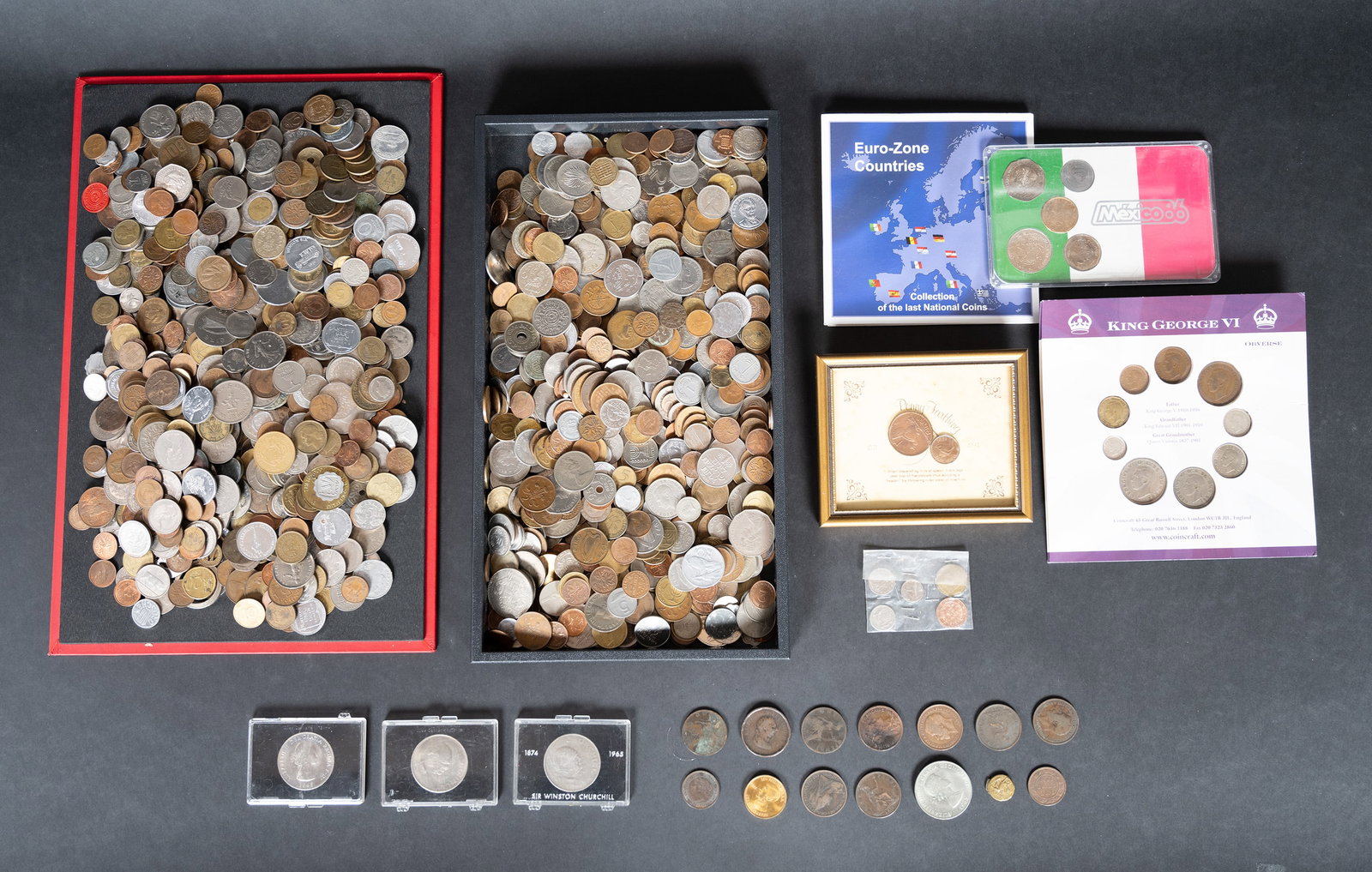 Large Foreign World Coin Collection 1000+ Coins (1 of 8)
