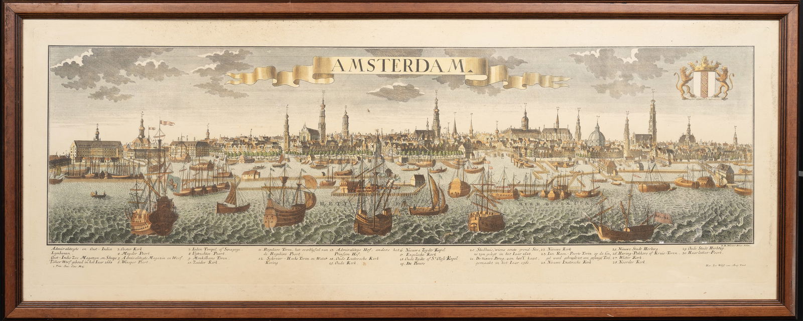 Dutch Engraving Amsterdam Harbor Engraving (1 of 5)
