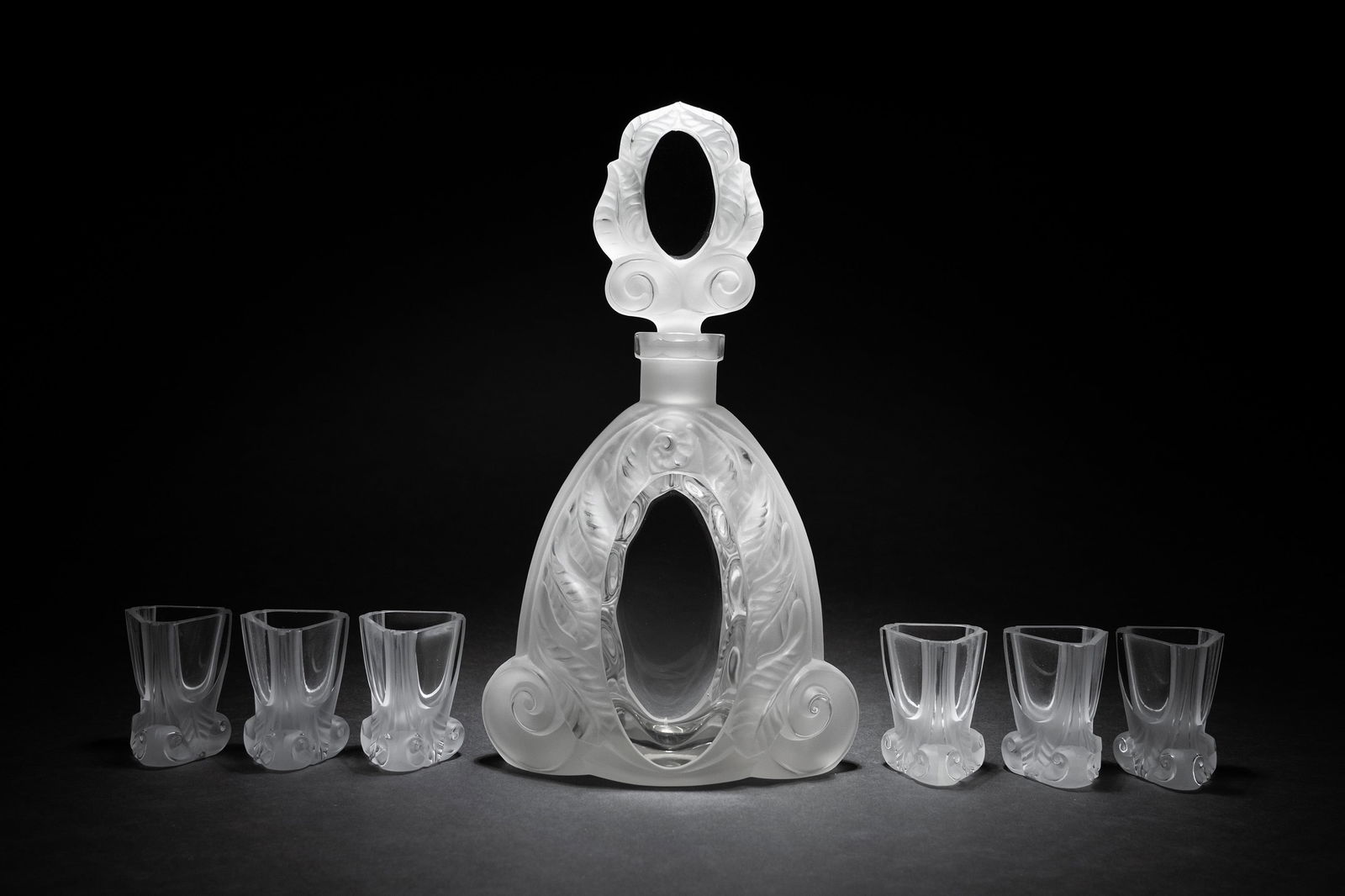 R. Lalique Art Deco Decanter Set (1 of 9)