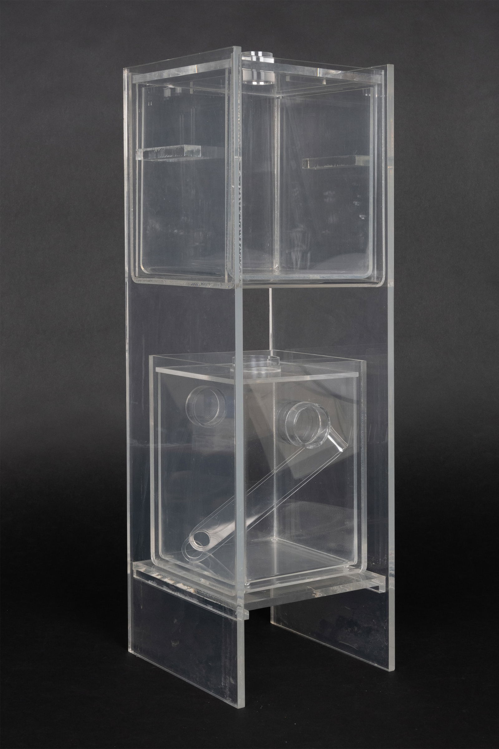Modernist Acrylic Lucite Ice Bucket Floor Stand MCM (1 of 5)