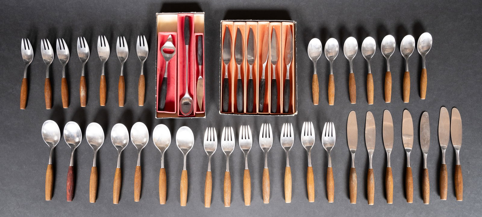 Jens Quistgaard Dansk "Fjord" & "Kongo" Pattern MCM Flatware 44Pcs (1 of 13)