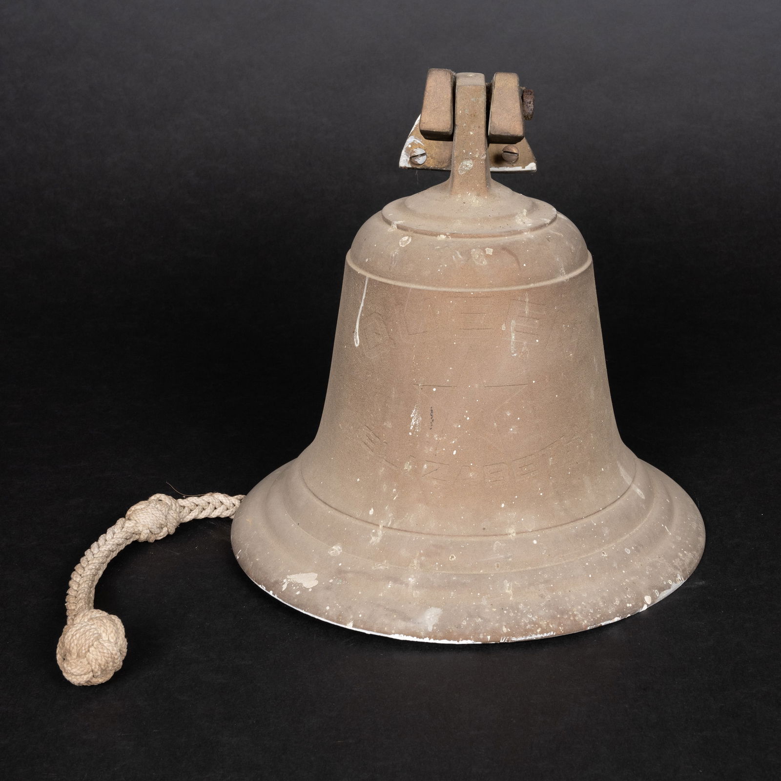 Large Bronze Ship Bell "HMS Queen Elizabeth" Royal Navy (1 of 6)