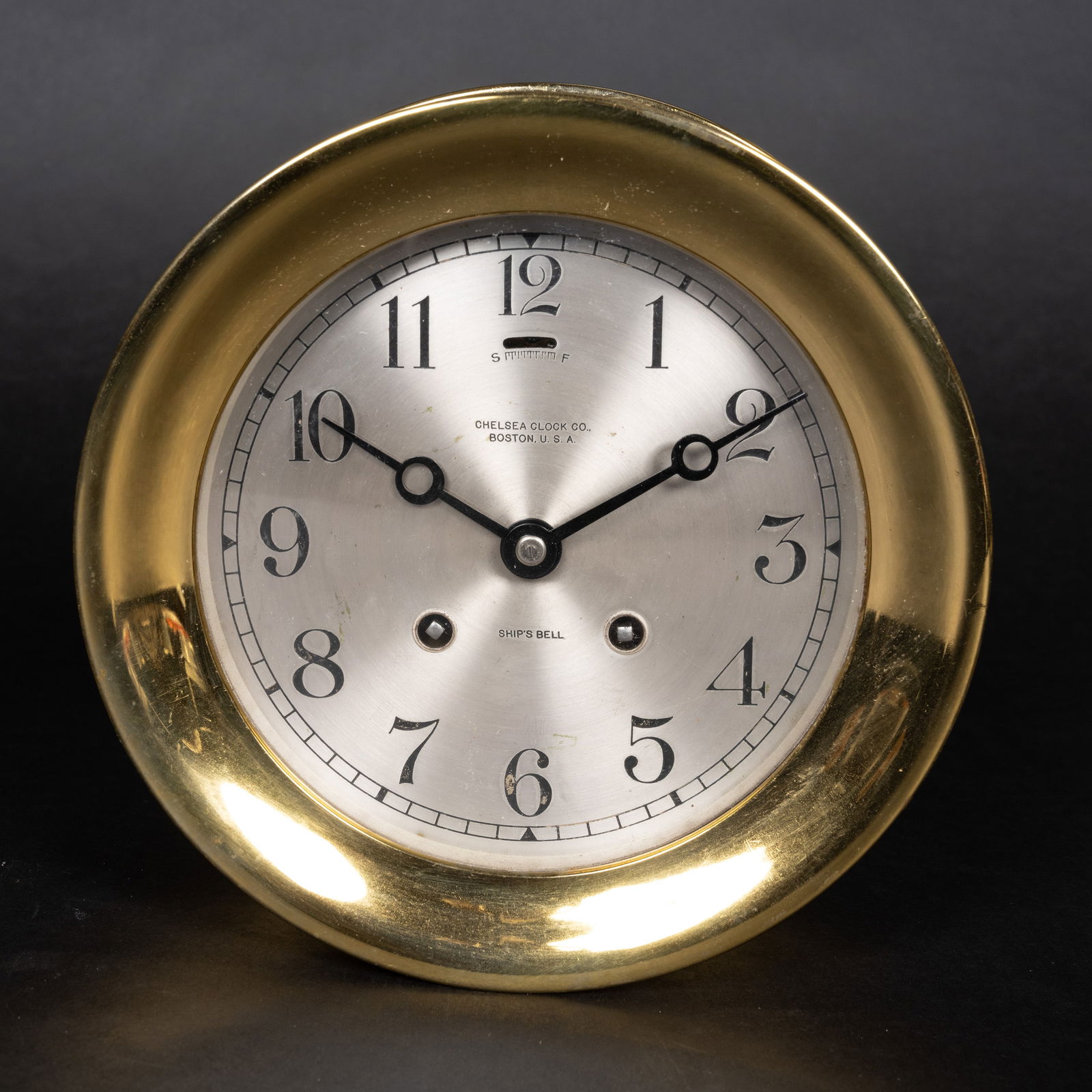 Chelsea Ship Bell Bronze Clock (1 of 6)