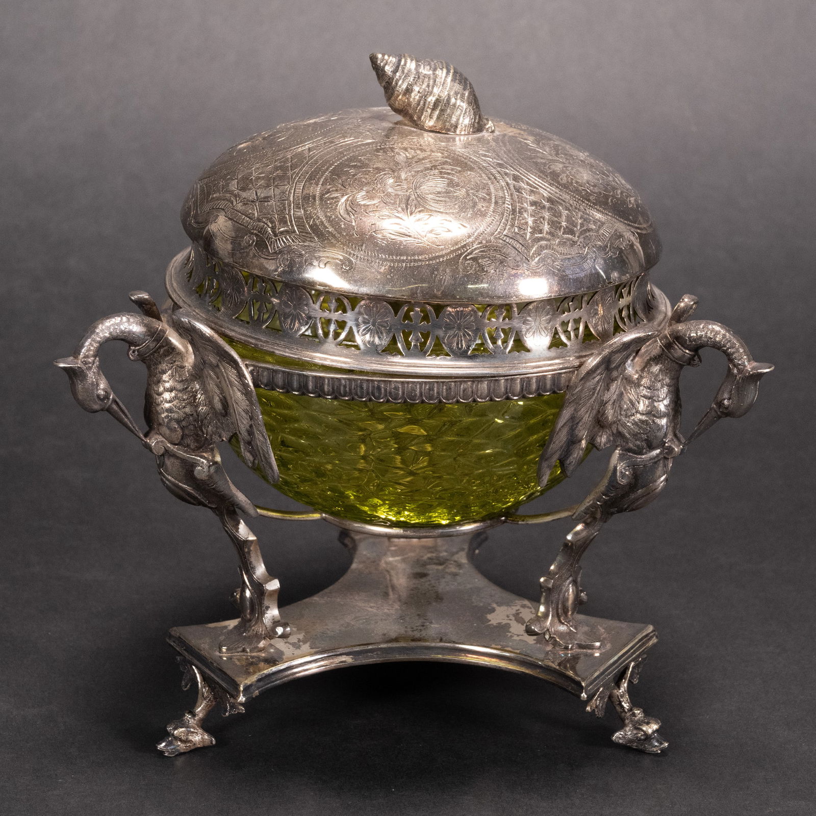 19th c. Figural Covered Dish (1 of 9)