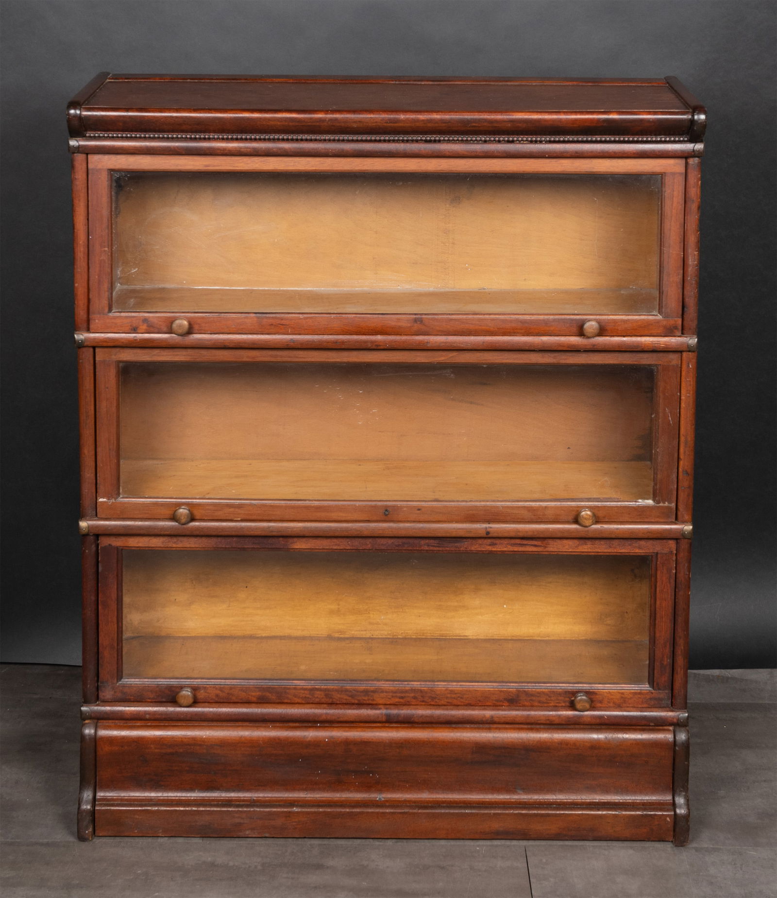 Globe Wernicke Co. 3 Tiered Oak Barrister Bookcase (1 of 8)