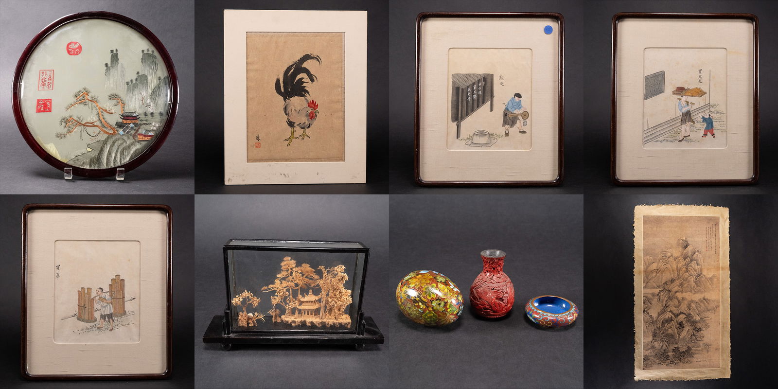 Chinese 19th-20th c. Art Collection Group Lot (1 of 16)