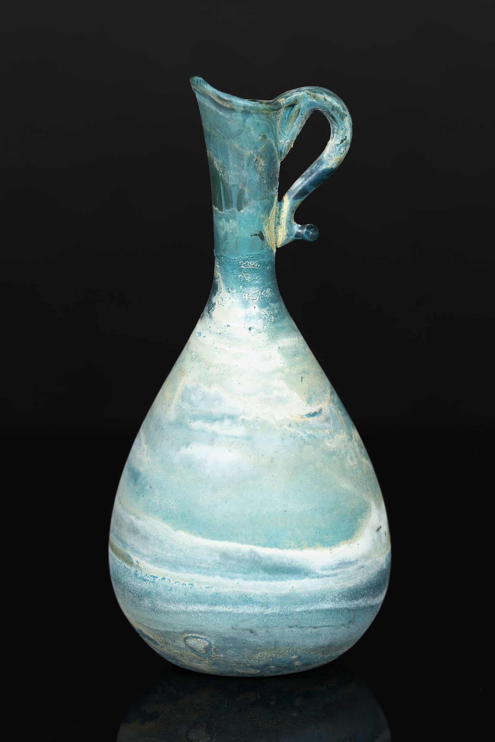 Ancient Roman Glass Juglet w/ Spout & Handle (1 of 6)