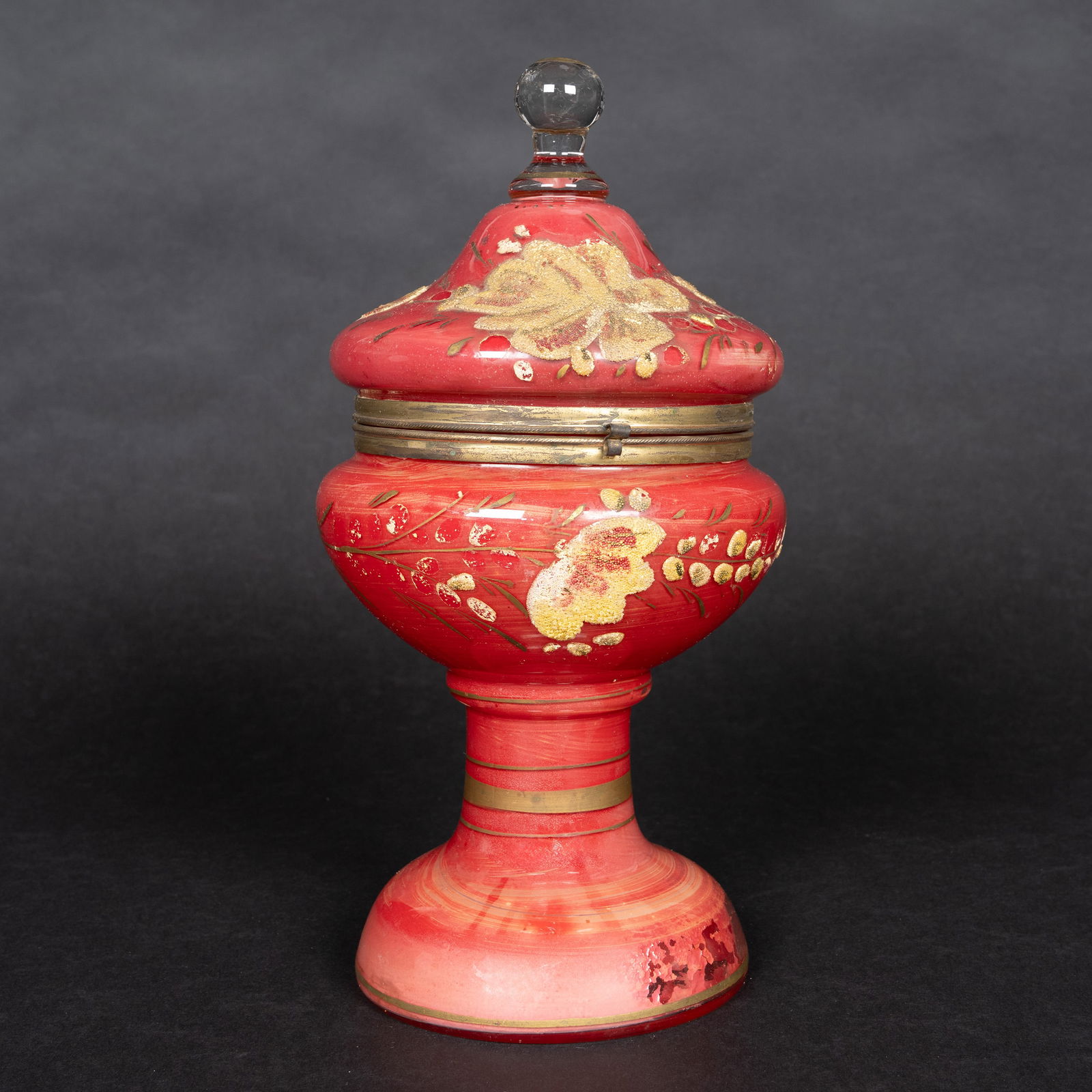 Bohemian Cranberry Red Shot Glass Set (1 of 7)