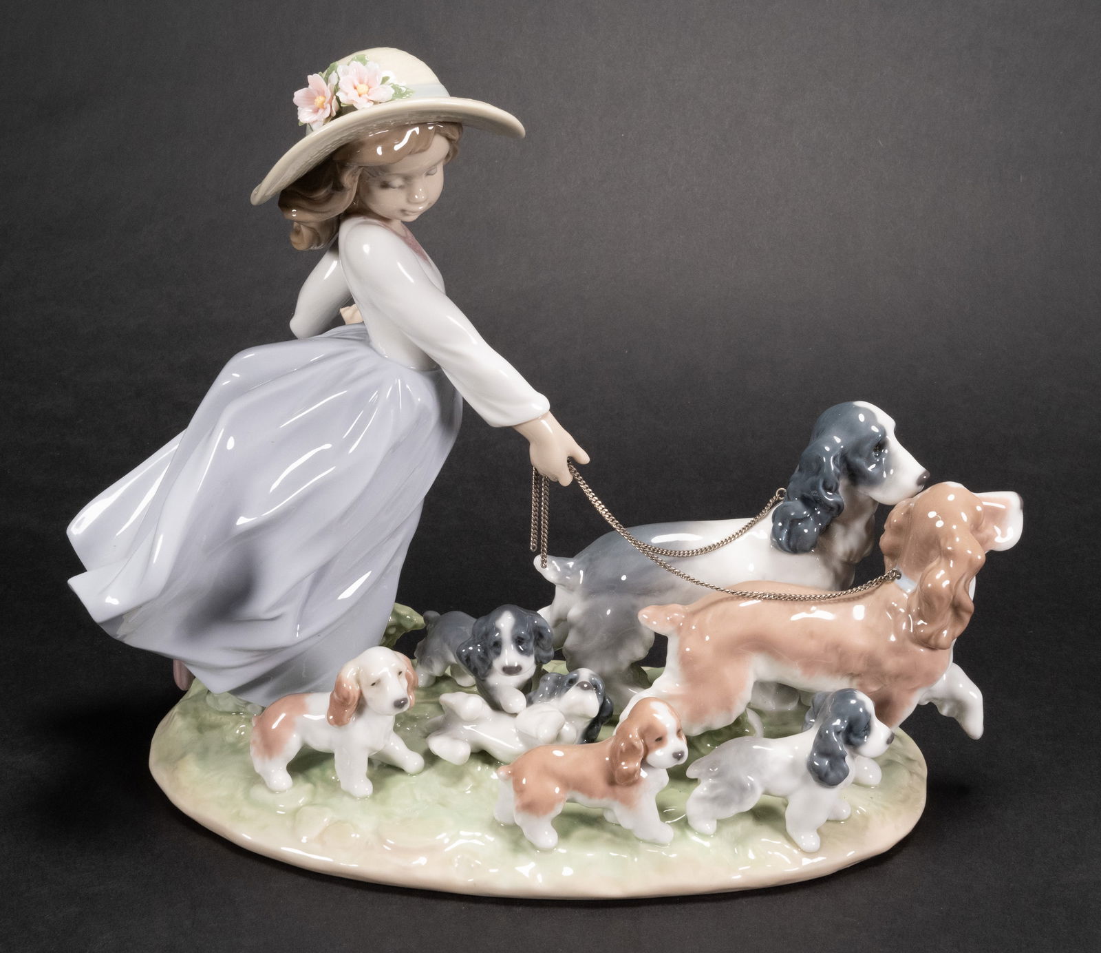 Lladro Puppy Parade #6784 Ceramic Sculpture Part of The Privilege Collection (1 of 7)