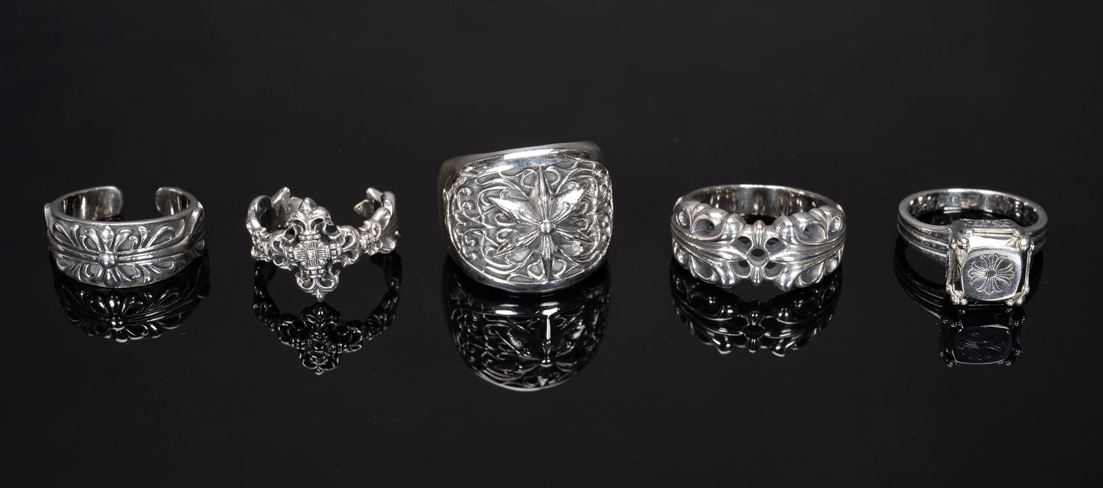 クロムハーツ925 Silver Ring Chrome Hearts 925 Silver Ring - Etsy