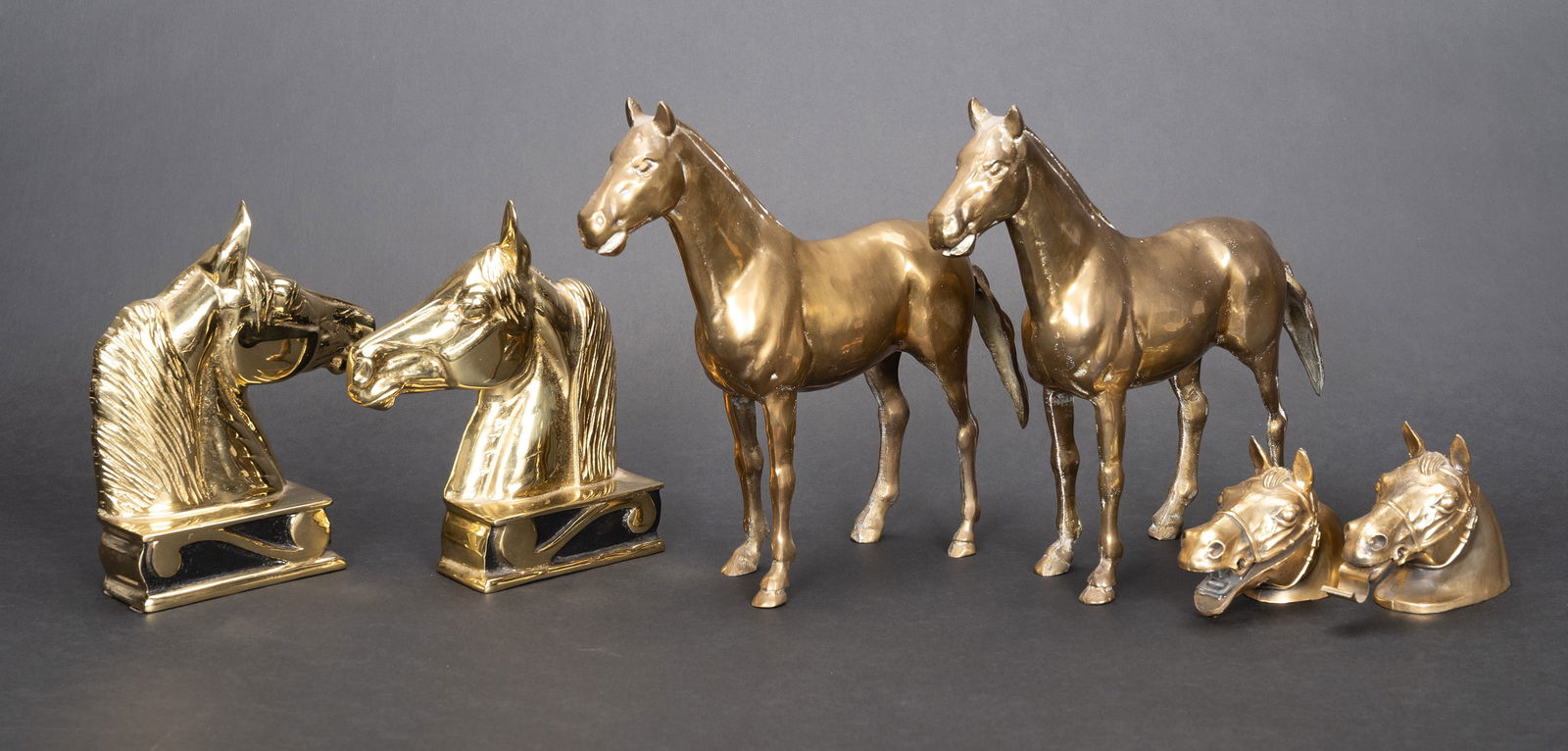 Figural Equestrian Horse Sculptural Desk Collection Group Lot (1 of 13)