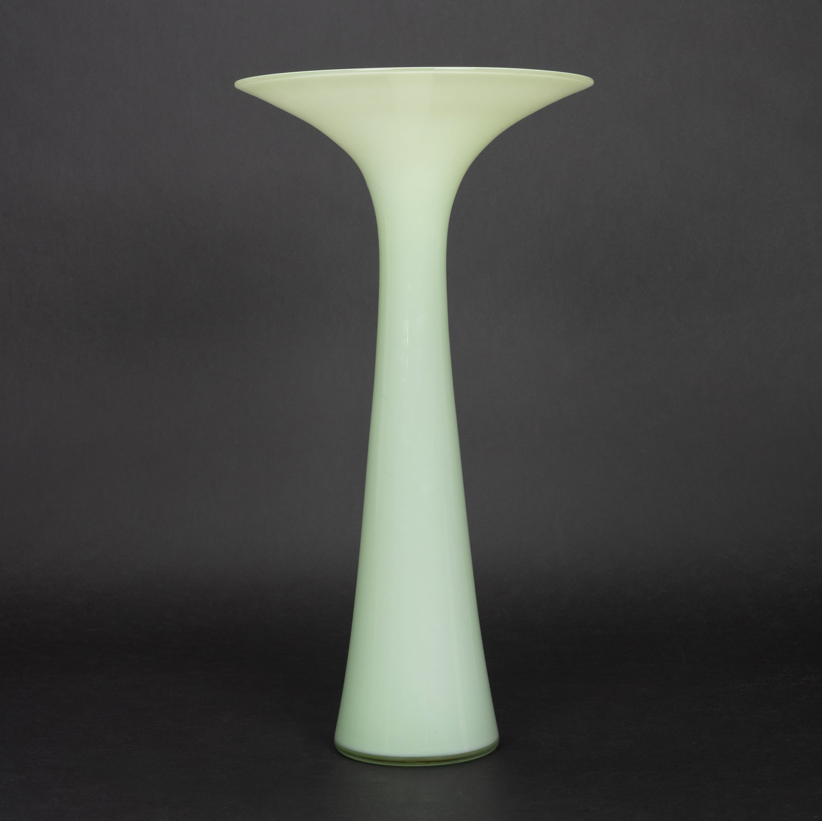 Large Modern Art Glass Trumpet Vase (1 of 5)