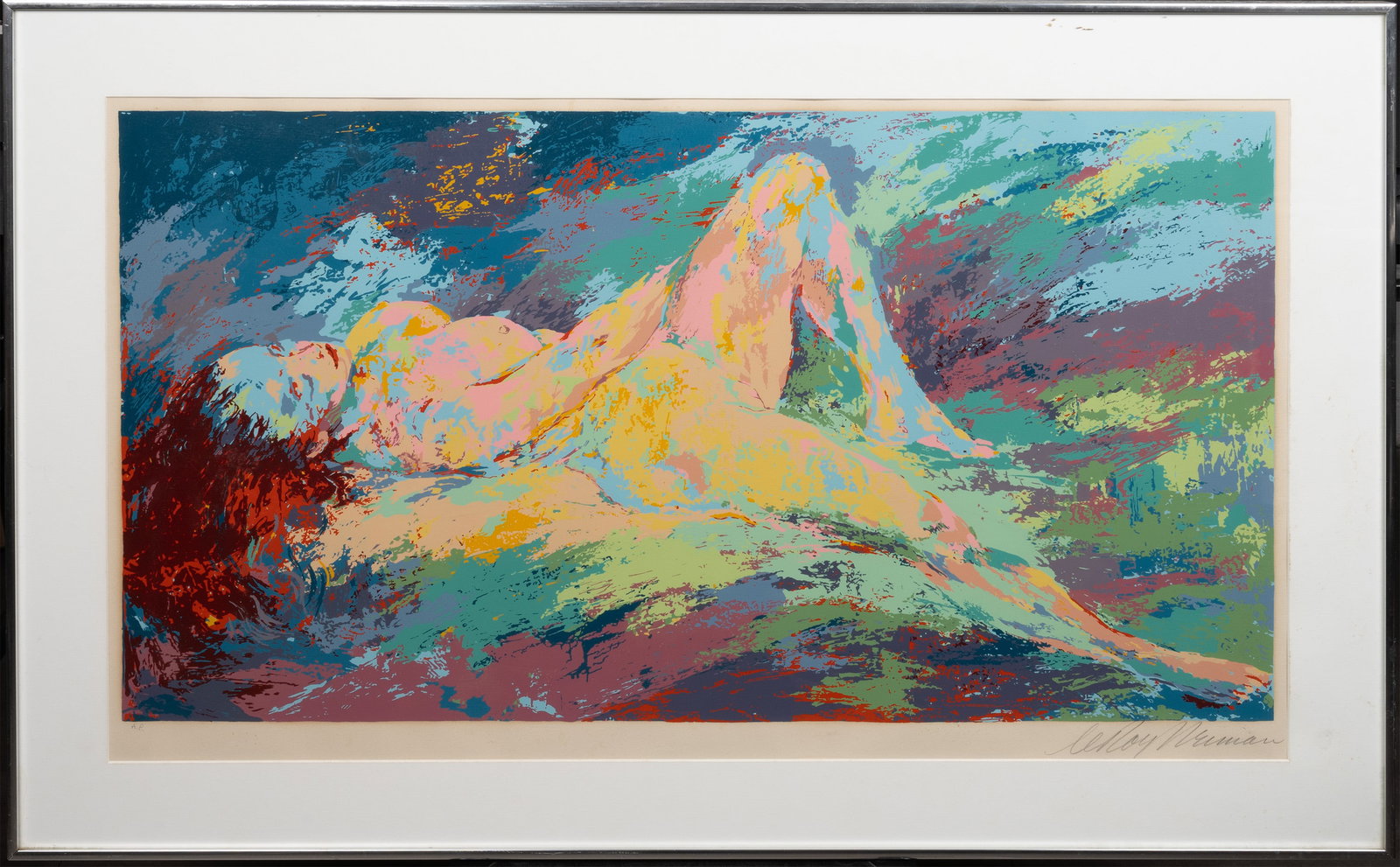 LeRoy Neiman ( America 1921-2012) "Homage to Boucher" (1 of 5)