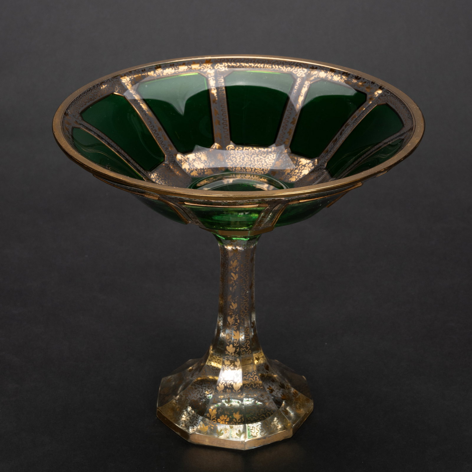 Moser Emerald Cabochon Compote (1 of 5)