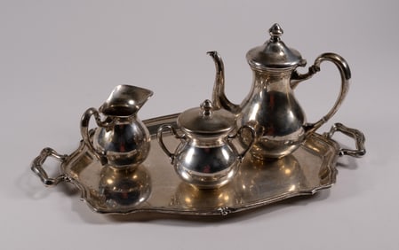 Sterling Silver Tea set w/ Tray