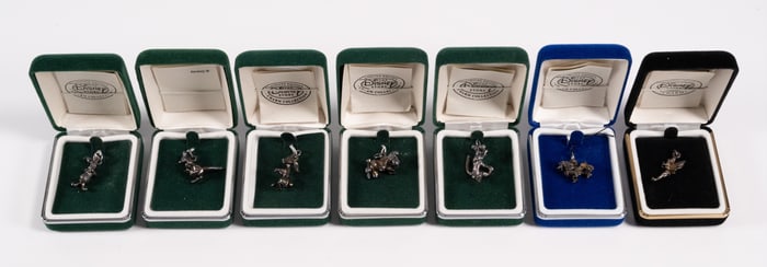 Disney Limited Ed. Sterling Charm Grouping (7)