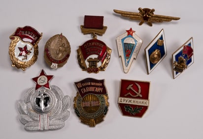Russian Badge Medal Grouping Collection