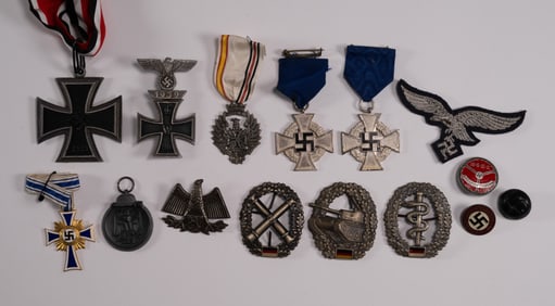 WWI & WWII German Military Badge Medal Grouping
