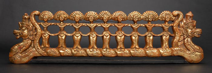 Chinese Carved Giltwood Architectural Element
