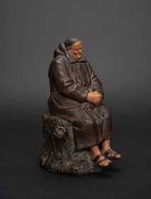 Bernard Bloch ( Austria 1839-1909) Terracotta Tobacco Pot